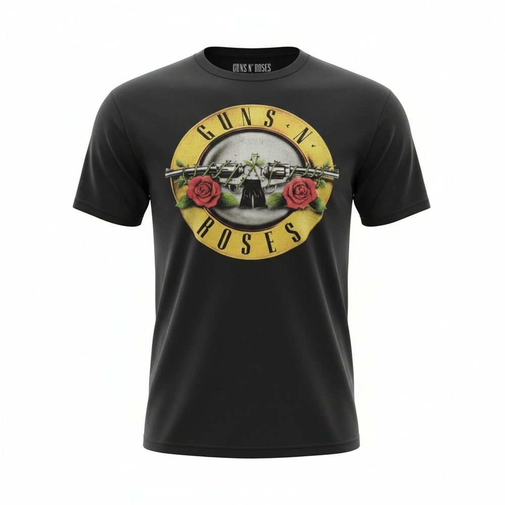 Men's Black Guns N Roses Short Sleeve Tee